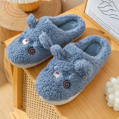 Warm Woman Couple Cotton Slippers