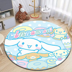 Sanrio Kuromi Cartoon HD Printed Round Carpet 2