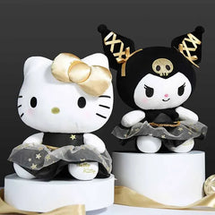 Sanrio Kawaii Black Gold Series Plush Stuffed Toy