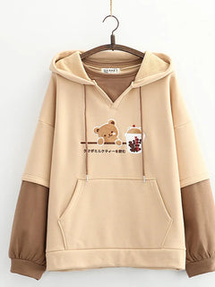 Kawaii Hoodies Anime Cotton Fleece Sweatshirt