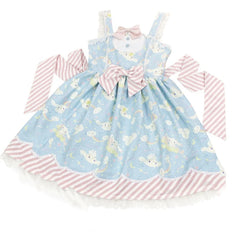 Sweet Lolita Style Cartoon Print Princess Dress