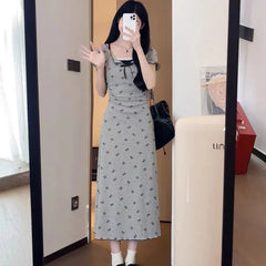 Sweet Kawaii Bow Print Lace Dress