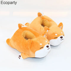 Winter Lovely Shiba Cotton Slippers for Women