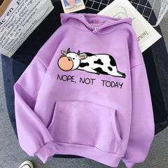Nope Not Today Kawaii Women Sweatshirts
